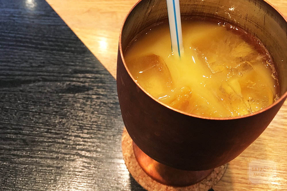 札幌スパゲティハウスディスワンのオレンジジュース